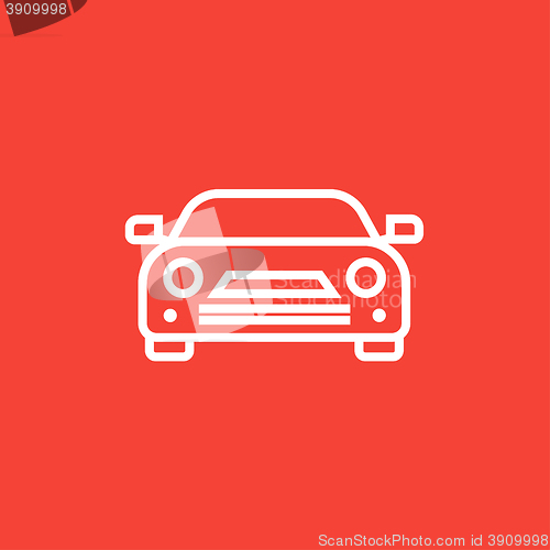 Image of Car line icon.