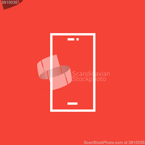 Image of Mobile phone line icon.