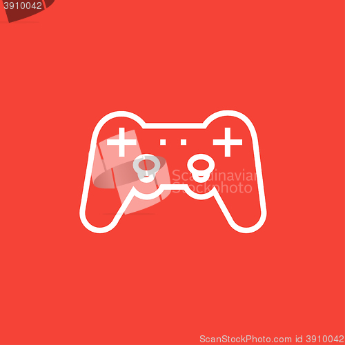 Image of Joystick line icon.