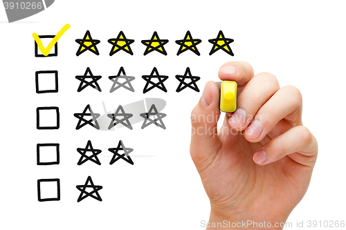 Image of Five Star Rating Concept