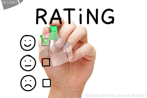 Image of Customer Satisfaction Rating Concept