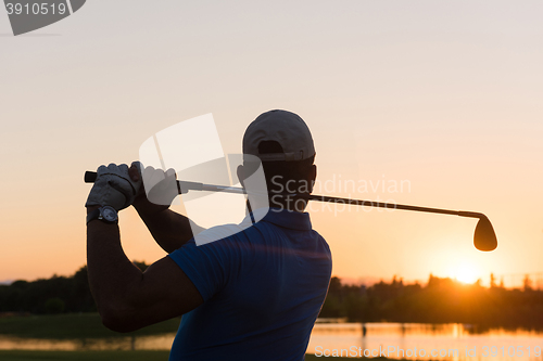 Image of golfer hitting long shot