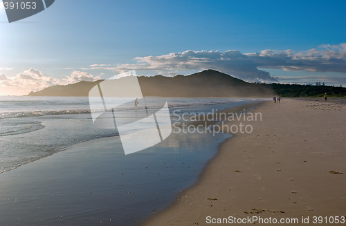 Image of beach in the morning