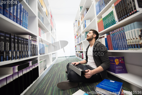 Image of student study  in school library