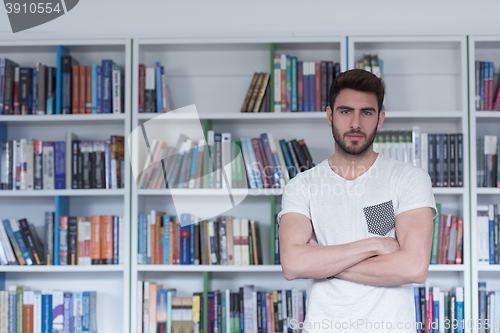 Image of student study  in school library