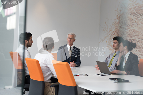 Image of business people group brainstorming on meeting