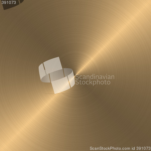 Image of circular brushed gold