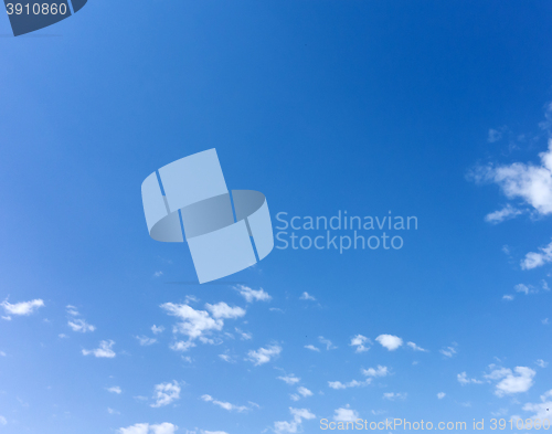 Image of blue sky background