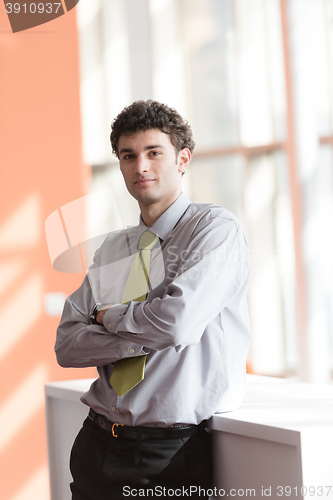 Image of portrait of young business man at office