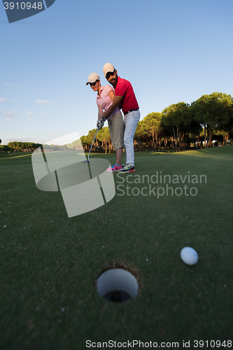 Image of golf instructions