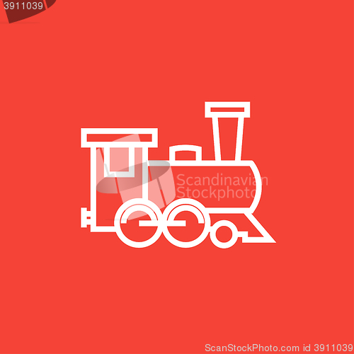 Image of Train line icon.