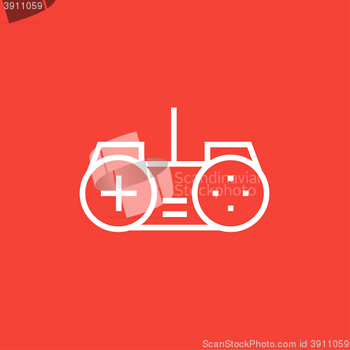 Image of Joystick line icon.