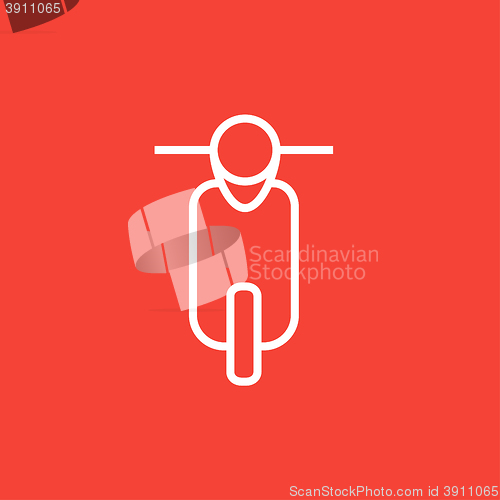 Image of Scooter line icon.