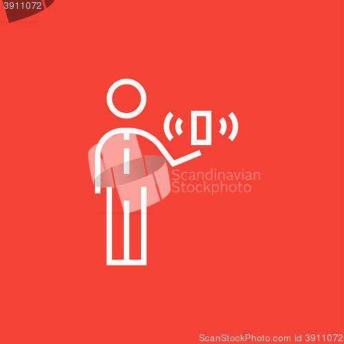 Image of Mobility line icon.