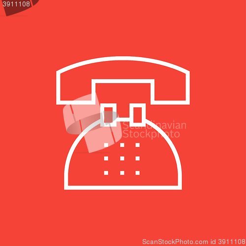 Image of Telephone line icon.