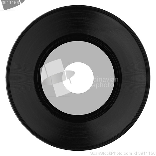 Image of Vinyl record with grey label