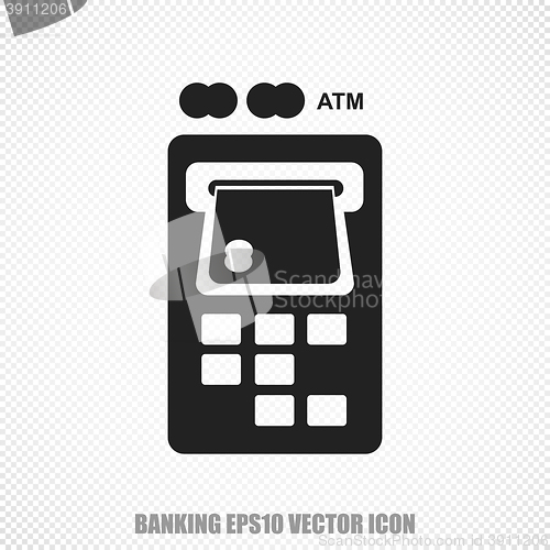 Image of Banking vector ATM Machine icon. Modern flat design.