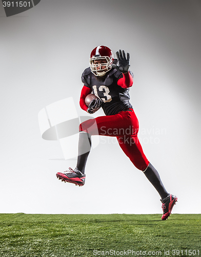 Image of The american football player in action