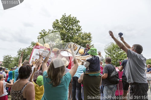 Image of Crowd During The Publicity Caravan - Tour de France 2015