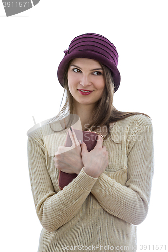 Image of Portrait f a Woman with a Wallet