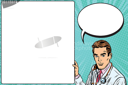 Image of Doctor announcement poster medicine health