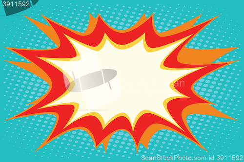 Image of Comic book explosion bubble dynamic