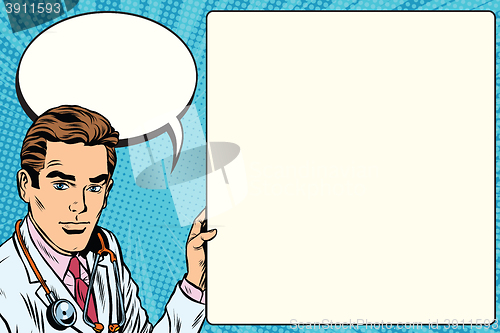 Image of Doctor announcement poster medicine health