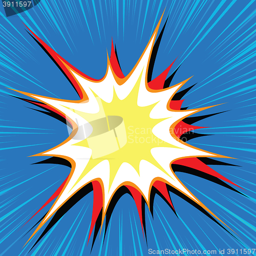 Image of Comic book explosion bubble dynamic