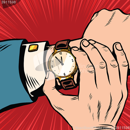 Image of Wrist watch retro pop art