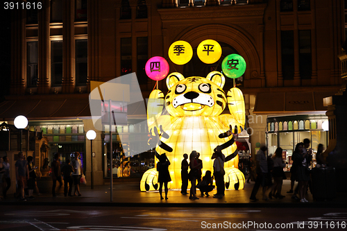 Image of Chinese New Year Sydney Tiger display