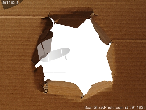 Image of Cardboard with hole