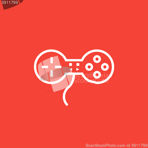 Image of Joystick line icon.