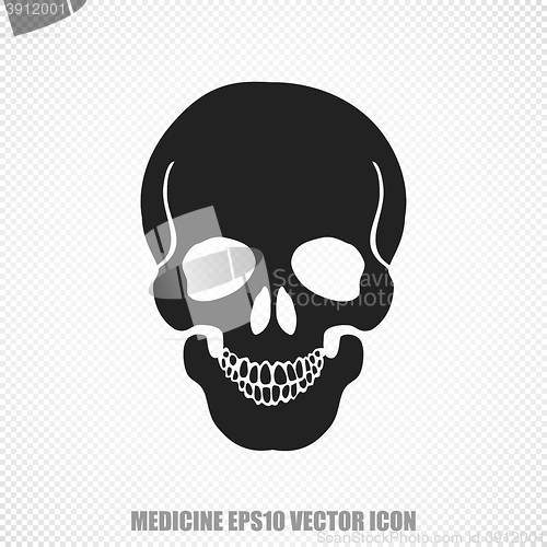 Image of Medicine vector Scull icon. Modern flat design.