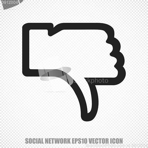 Image of Social media vector Thumb Down icon. Modern flat design.