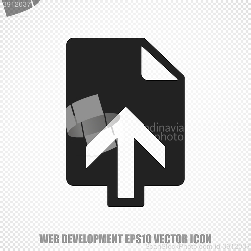 Image of Web design vector Upload icon. Modern flat design.