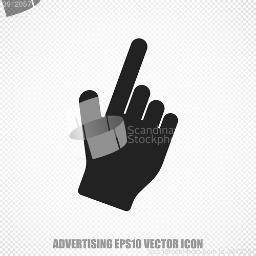 Image of Advertising vector Mouse Cursor icon. Modern flat design.