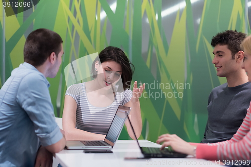 Image of students group study