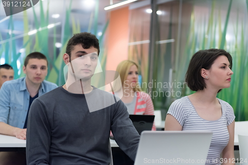 Image of students group study