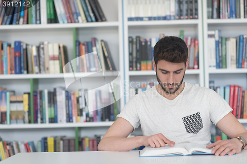 Image of student study  in school library