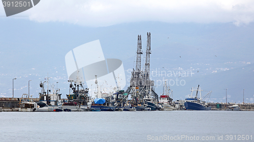 Image of Fishing Boats at Dock