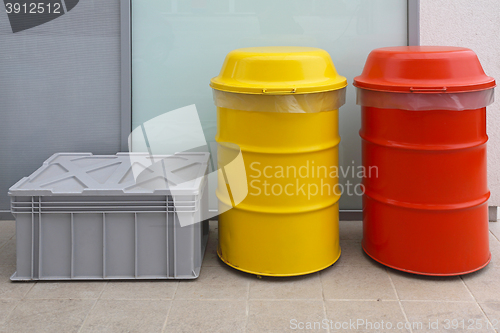 Image of Hazardous Waste Disposal Barrels