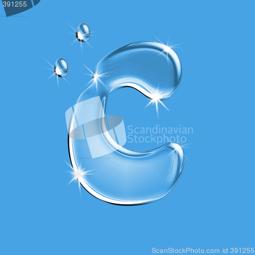 Image of Water letter C