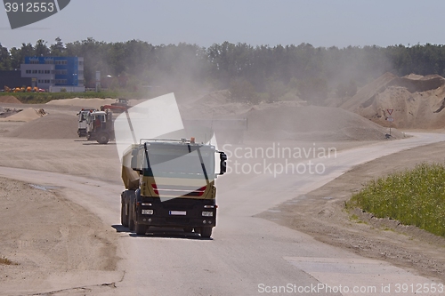 Image of Road construction truck