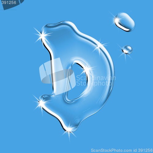 Image of Water letter D