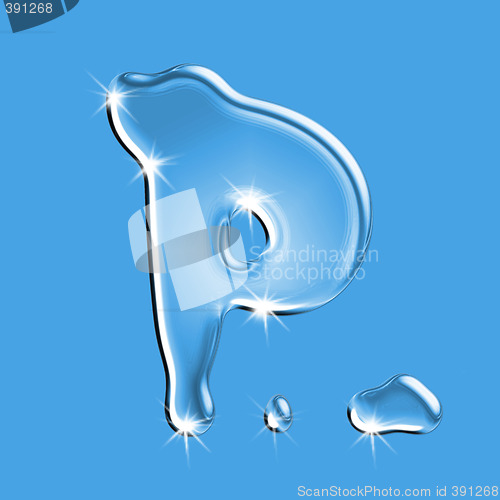 Image of Water letter P