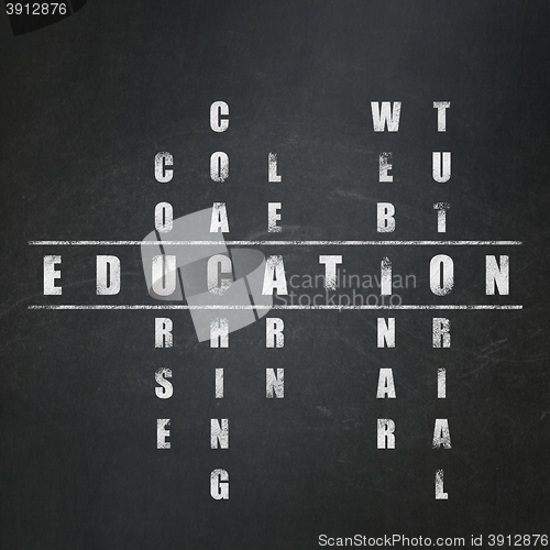 Image of Learning concept: Education in Crossword Puzzle