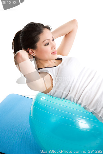 Image of Asian woman exercise