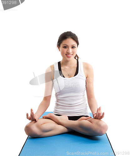 Image of Exercising asian woman