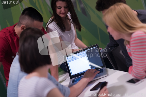 Image of students group study