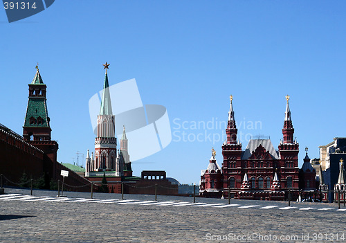 Image of Red square in Moscow, Russian federation